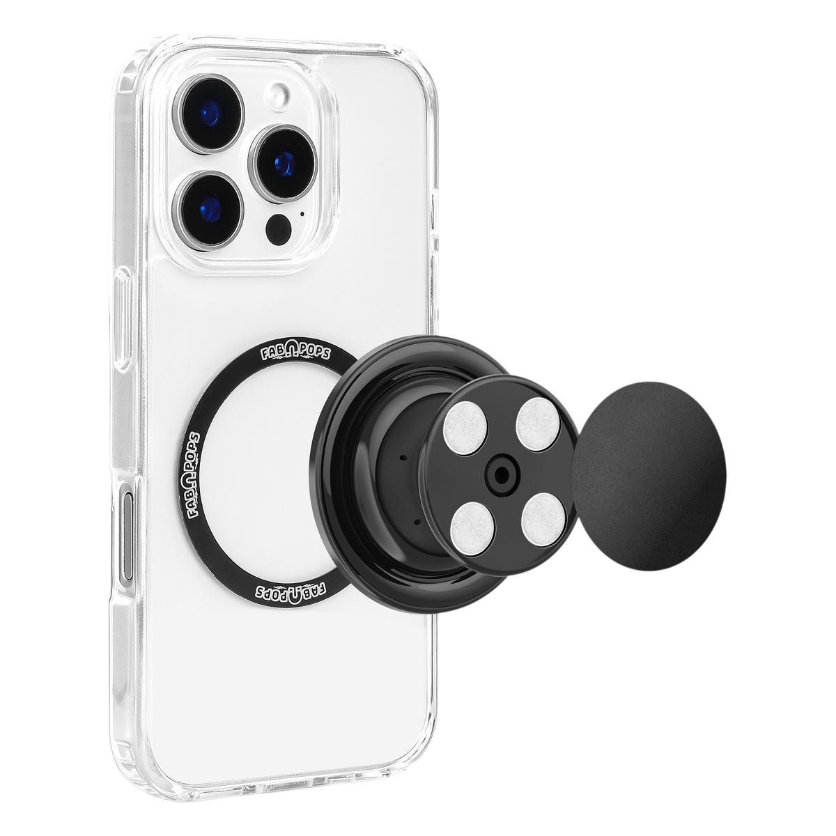 FAB POPS® Phone Grips — Dual Magnet, MagSafe Compatible — The only grip, stand, and mount in one.