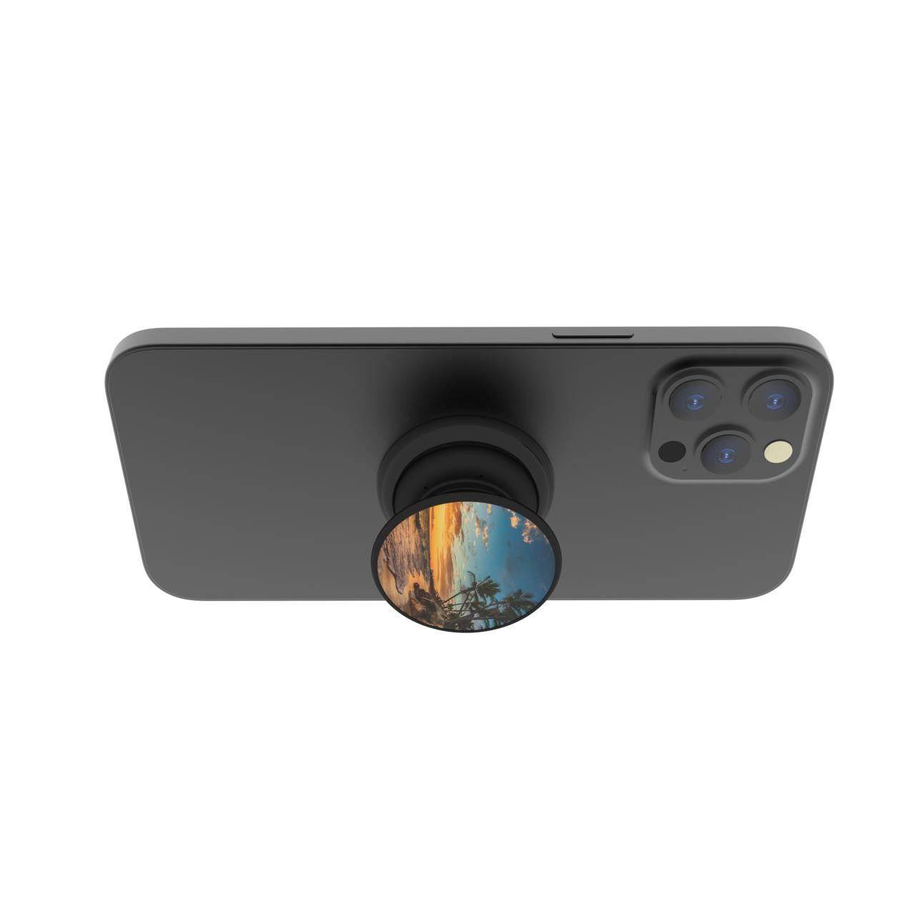 Magnetic Phone Grip and Stand built in Magnets Sunset - FAB š§² POPSĀ®