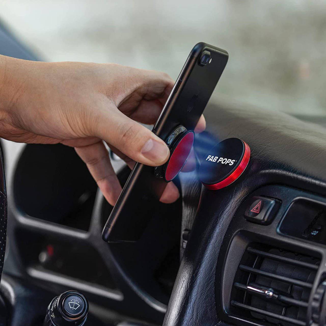 Magnetic Phone Grip and Stand Built in Magnets (Rose Gold Marble) - FAB š§² POPSĀ®