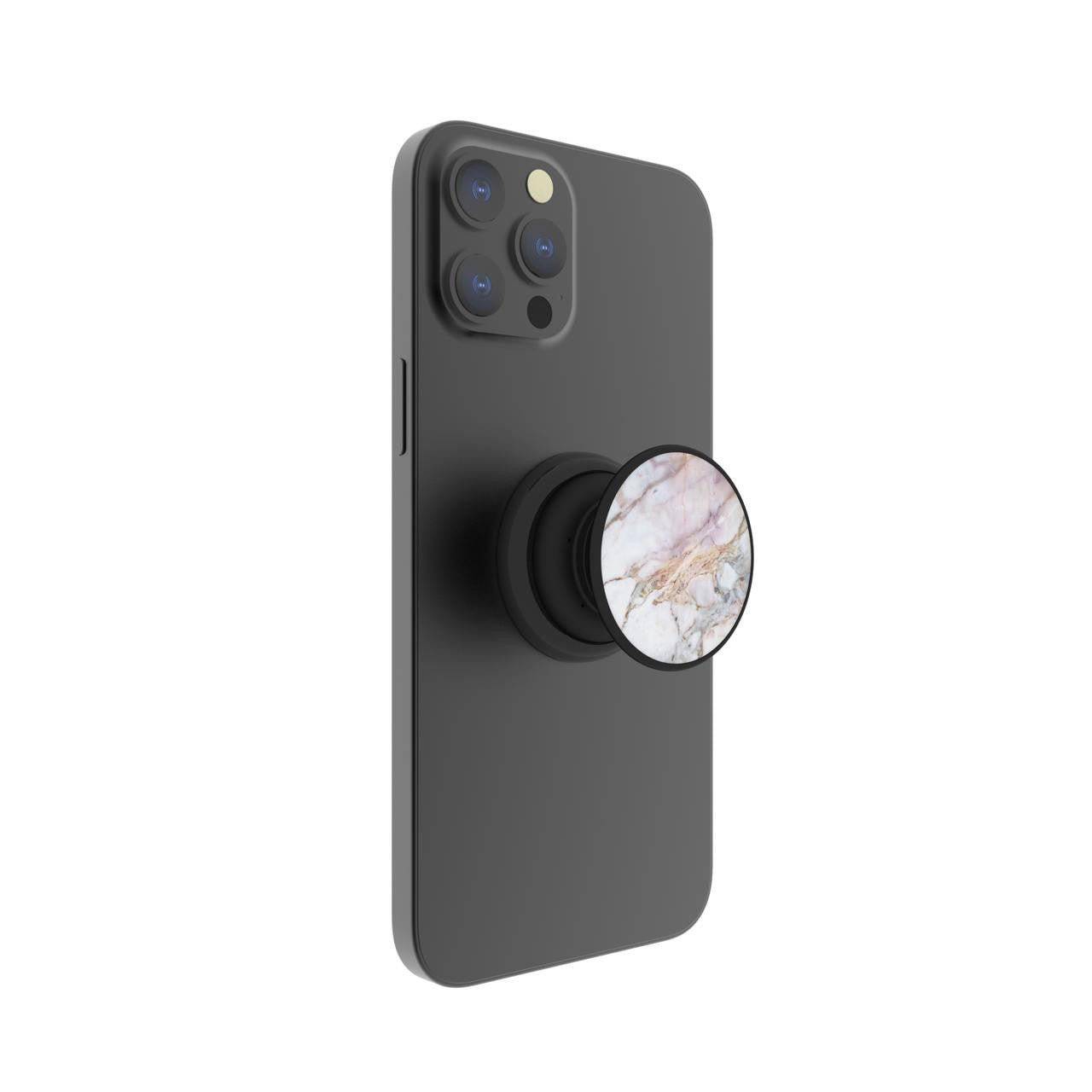Magnetic Phone Grip and Stand Built in Magnets (Rose Gold Marble) - FAB š§² POPSĀ®