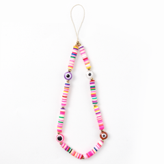 FAB POPS® MagSafe Phone Charm Lanyard - Smiley Face Beaded Strap - FAB POPS® Phone Charms # # #