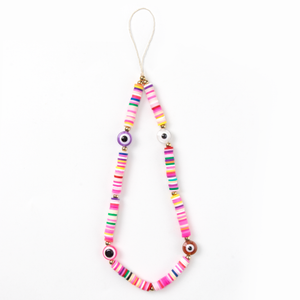 FAB POPS® MagSafe Phone Charm Lanyard - Smiley Face Beaded Strap - FAB 🧲 POPS® Phone Charms # #