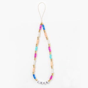 FAB POPS® MagSafe Phone Charm Lanyard - Smiley Face Beaded Strap - FAB 🧲 POPS® Phone Charms # #