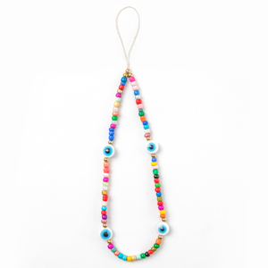 FAB POPS® MagSafe Phone Charm Lanyard - Smiley Face Beaded Strap - FAB 🧲 POPS® Phone Charms # #