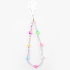 FAB POPS® MagSafe Phone Charm Lanyard - Smiley Face Beaded Strap - FAB POPS® Phone Charms # # #