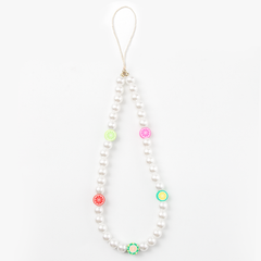 FAB POPS® MagSafe Phone Charm Lanyard - Smiley Face Beaded Strap - FAB POPS® Phone Charms # # #