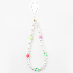 FAB POPS® MagSafe Phone Charm Lanyard - Smiley Face Beaded Strap - FAB 🧲 POPS® Phone Charms # #