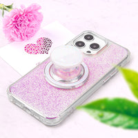 FAB POPS Pink Glitter Magnetic Phone Grip + Stand (Adapter Plate Included) - FAB POPS®  # # #