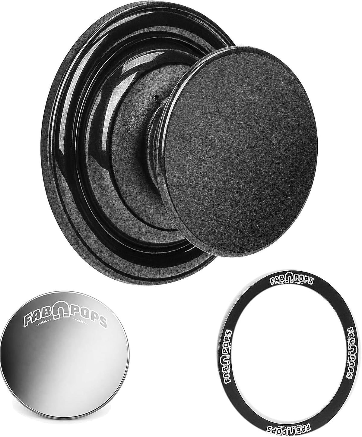 FAB POPS® ANYWHERE MAX Magnetic Phone Grip, Stand and Mount | Any Phone, Ring and Anywhere Disc Included