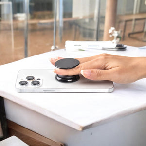 FAB POPS® Magnetic Phone Grip – Black (Adhesive Version) - FAB 🧲 POPS® Phone Grip # #