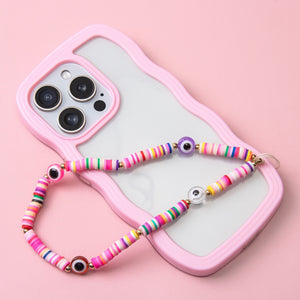 FAB POPS® MagSafe Phone Charm Lanyard - Smiley Face Beaded Strap - FAB 🧲 POPS® Phone Charms # #