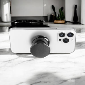 FAB POPS® Magnetic Phone Grip – Black (Adhesive Version) - FAB 🧲 POPS® Phone Grip # #