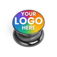 Custom logo phone grips in bulk, FAB POPS promotional phone grip with company logo