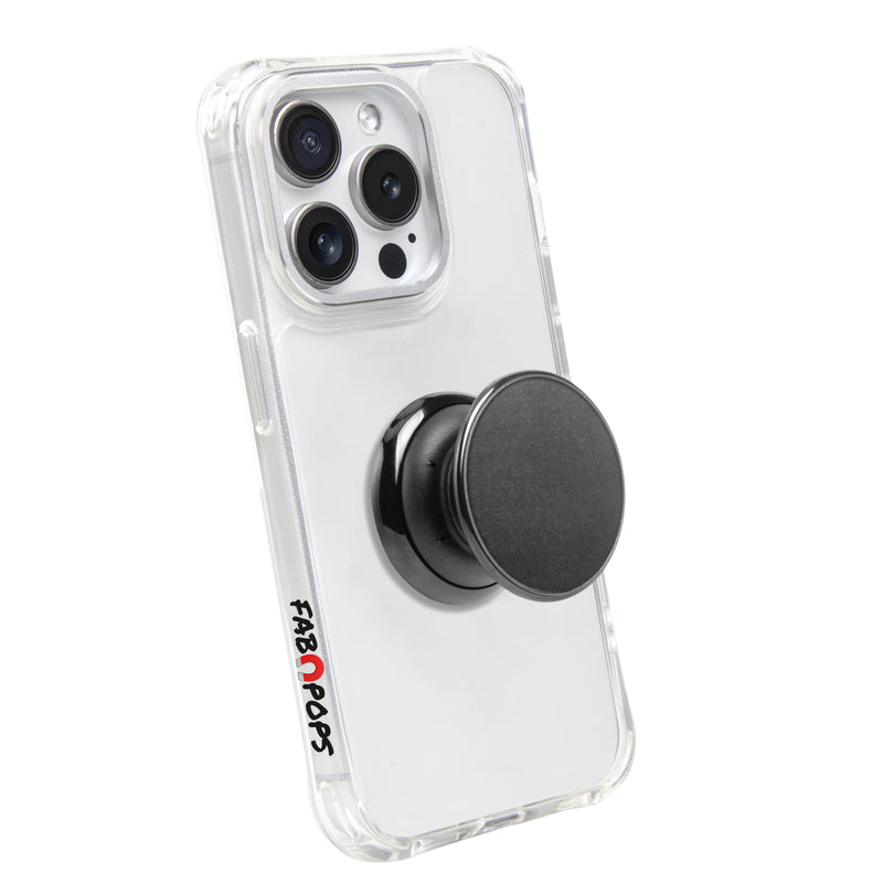 FAB POPS® Magnetic Phone Grip – Black (Adhesive Version)