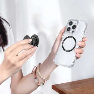 FAB POPS® MagSafe Phone Grip – Black (Includes Magnetic Ring) - FAB 🧲 POPS® Phone Grip # #