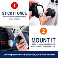 FAB POPS Anywhere Grip: stick it once, mount it anywhere