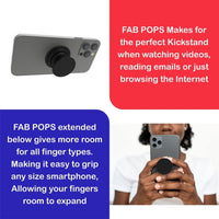 Magnetic Phone Grip and Stand Built in Magnets (Camo) - FAB 🧲 POPS®