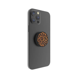 Magnetic phone grip and Stand built in magnets (leopard) - FAB 🧲 POPS®  # #