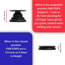 Magnetic phone grip and Stand built in magnets (leopard) - FAB 🧲 POPS®