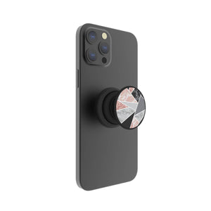 Magnetic phone grip and Stand Built in Magnets  (Marble Slate) - FAB 🧲 POPS® Phone Grip # #