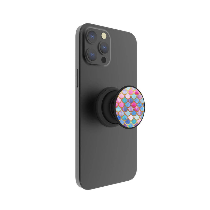 FAB POPS® Magnetic Phone Grip & Stand with Built-In Magnets (Mermaid Scales)