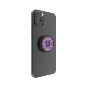 Magnetic Phone Grip and Stand built in magnets (Purple Mandala) - FAB 🧲 POPS®  # #
