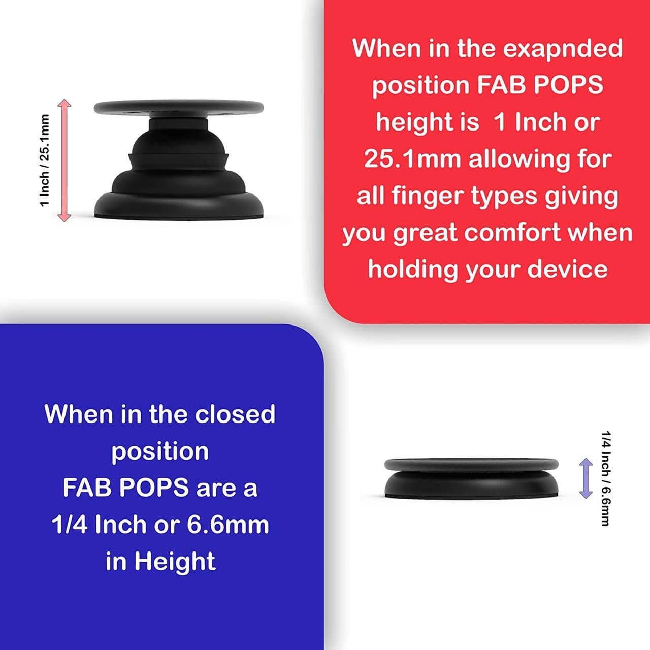 Magnetic Phone Grip and Stand built in Magnets (Tropical) - FAB 🧲 POPS®