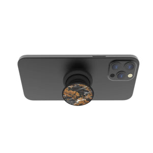 Magnetic Phone Grip and Stand with built in magnets (Black Gold Marble) - FAB 🧲 POPS®  # #