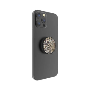 Magnetic Phone Grip and Stand with built in magnets (Cheetah) - FAB 🧲 POPS®  # #