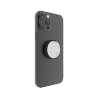 FAB POPS® Magnetic Phone Grip & Stand with Built-In Magnets | White-Gold Marble - FAB POPS® Phone Grip # # #