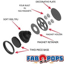 Magnetic Phone Grip and Stand Built in Magnets (Red Leopard) - FAB POPS®  # # #