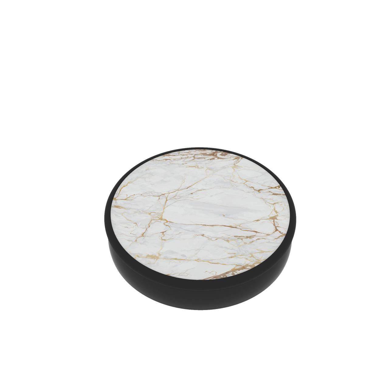 FAB POPS® Magnetic Phone Grip & Stand with Built-In Magnets | White-Gold Marble - FAB POPS® Phone Grip # # #
