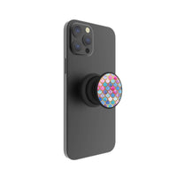 FAB POPS Magnetic Phone Grip and Stand with Built-In Magnets, Mermaid Scales