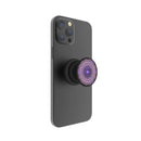 FAB POPS Magnetic Phone Grip and Stand with Built-In Magnets, Purple Mandala