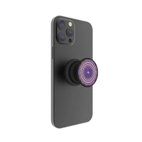 FAB POPS Magnetic Phone Grip and Stand with Built-In Magnets, Purple Mandala