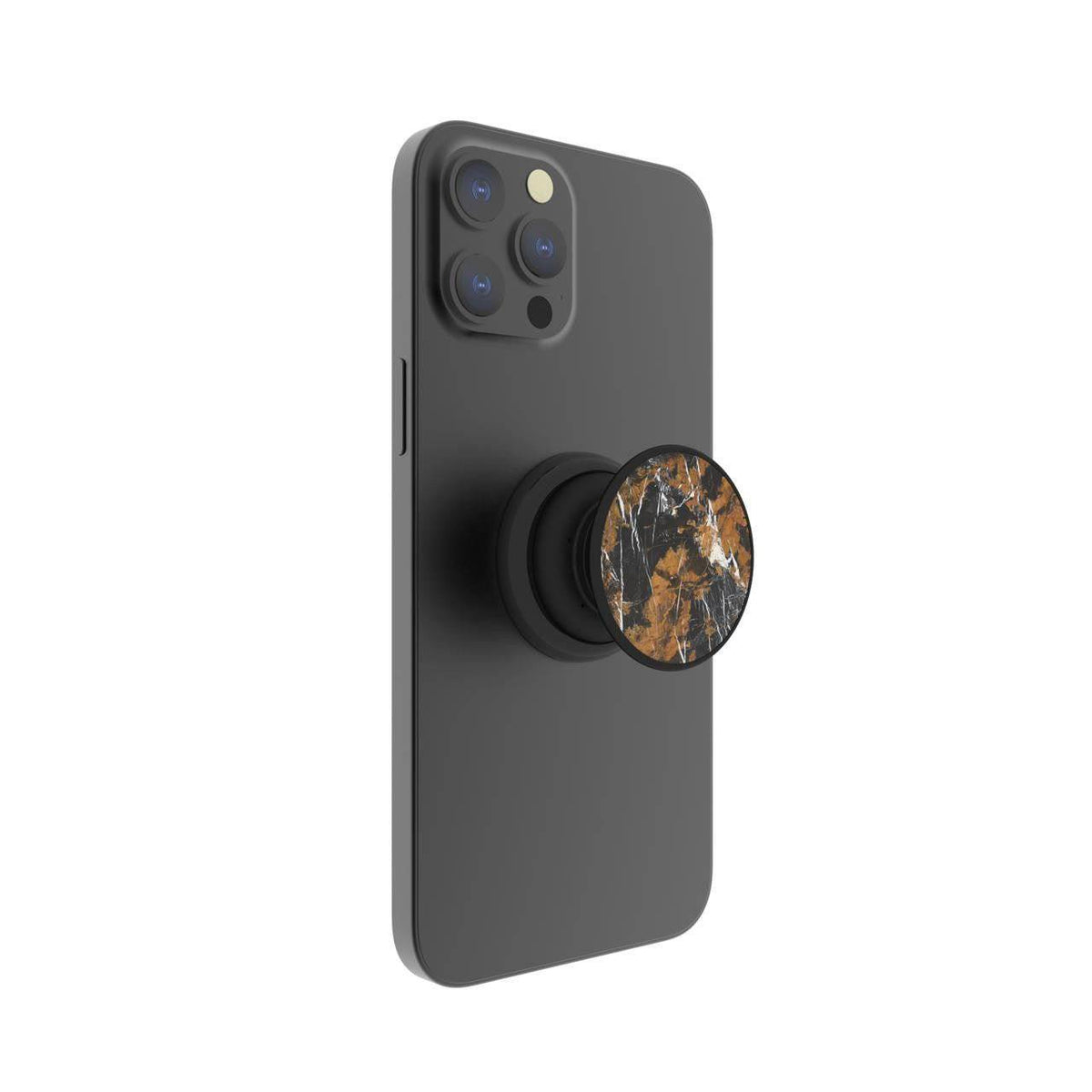 FAB POPS® Magnetic Phone Grip & Stand | Black Gold Marble