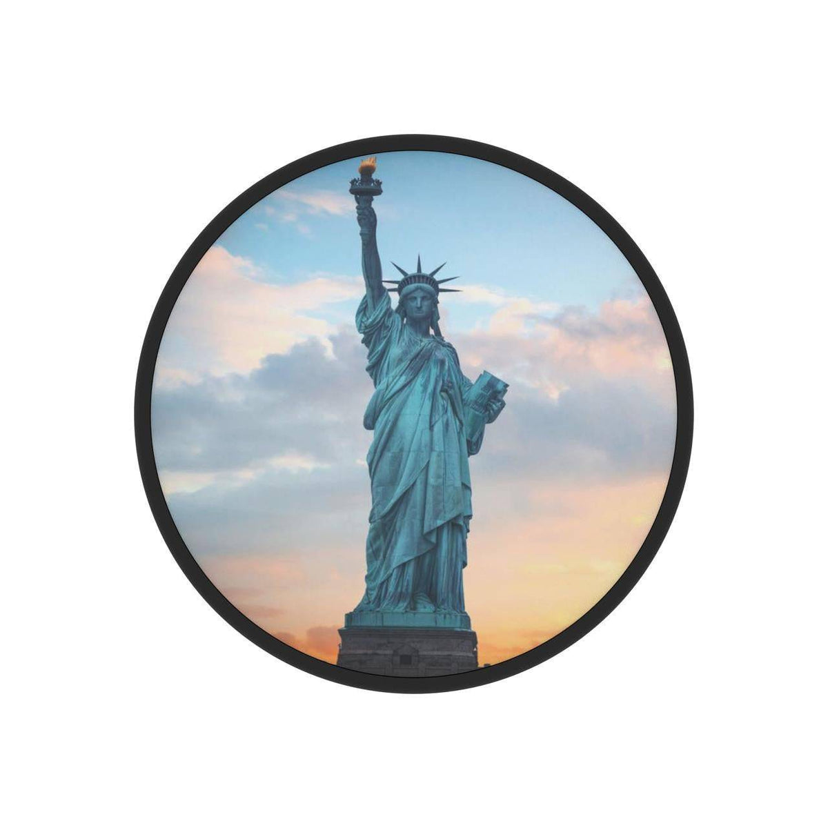 FAB POPS® Magnetic Phone Grip & Stand with Built-In Magnets (Statue of Liberty)