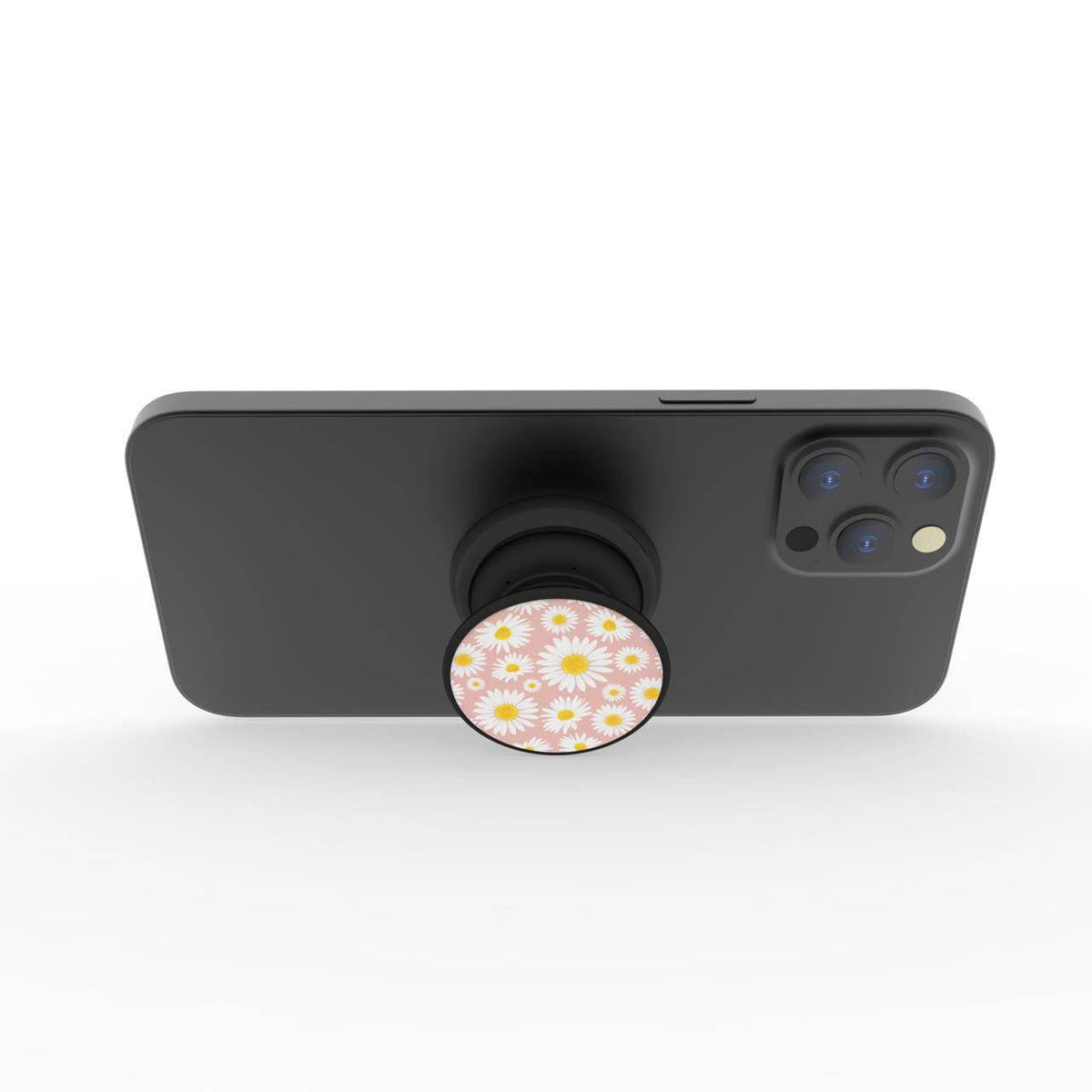 FAB POPS Magnetic Phone Grip and Stand with Built-In Magnets, Daisies