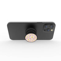 FAB POPS Magnetic Phone Grip and Stand with Built-In Magnets, Daisies