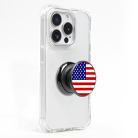 FAB POPS Magnetic Phone Grip and Stand with Built-In Magnets, American Flag