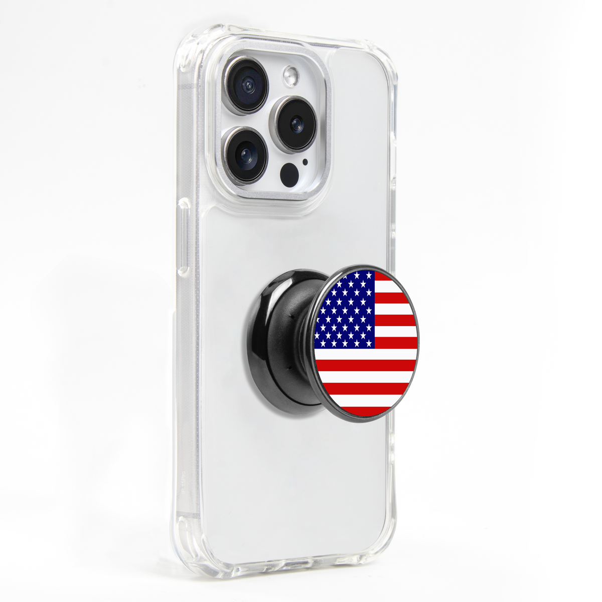 FAB POPS Magnetic Phone Grip and Stand with Built-In Magnets, American Flag
