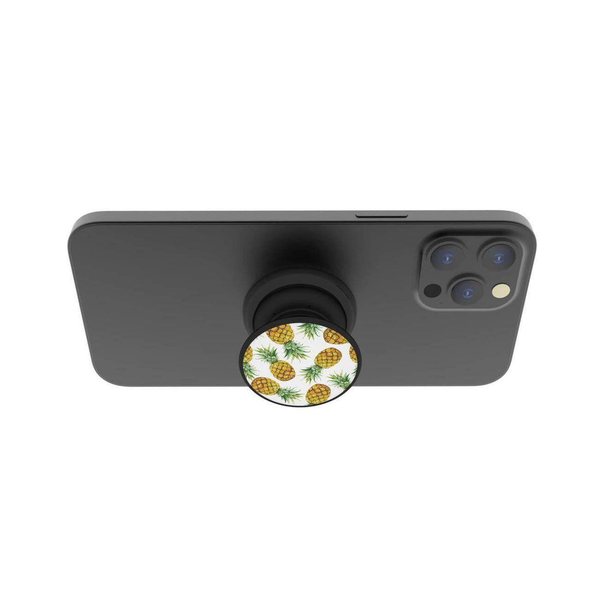 FAB POPS Magnetic Phone Grip and Stand with Built-In Magnets, Pineapple