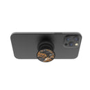 FAB POPS Magnetic Phone Grip and Stand, Black Gold Marble