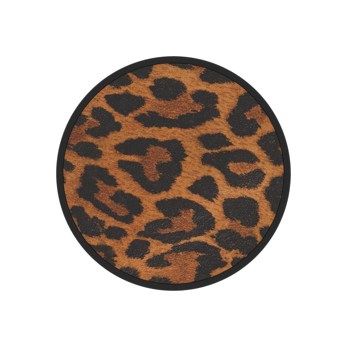 FAB POPS Magnetic Phone Grip and Stand with Built-In Magnets, Leopard