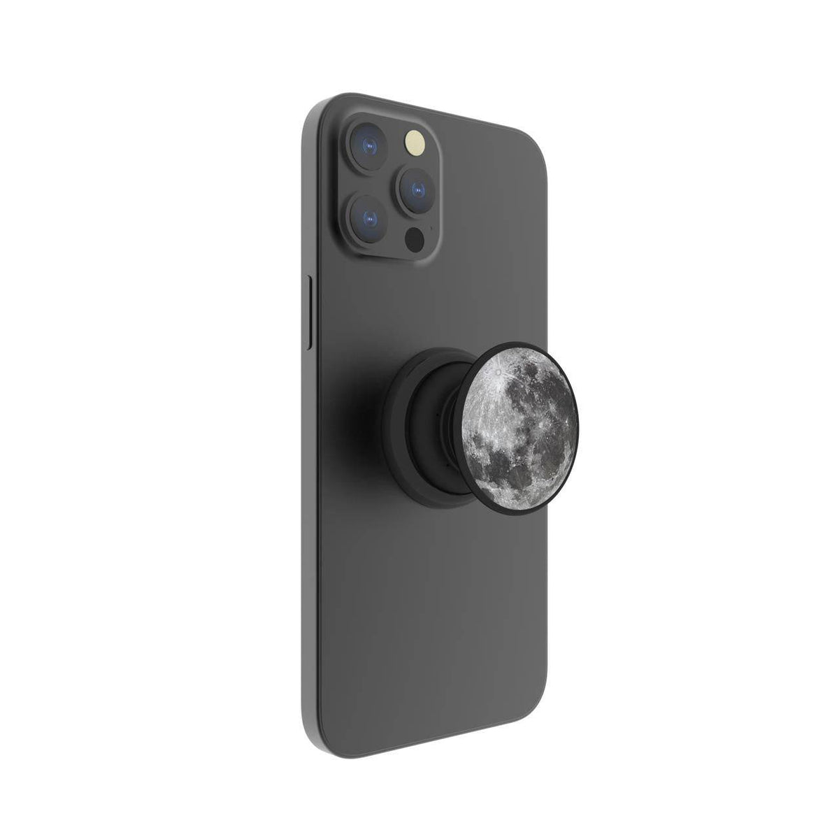 FAB POPS Magnetic Phone Grip and Stand with Built-In Magnets, Moon