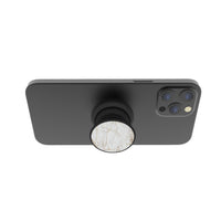 FAB POPS® Magnetic Phone Grip & Stand with Built-In Magnets | White-Gold Marble - FAB POPS® Phone Grip # # #