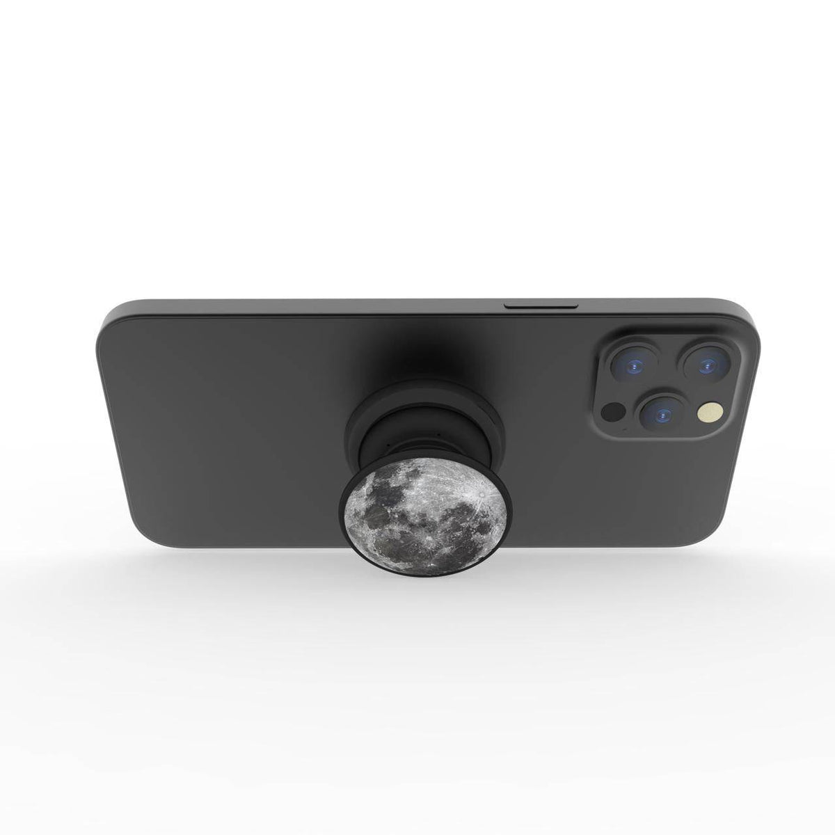 FAB POPS Magnetic Phone Grip and Stand with Built-In Magnets, Moon