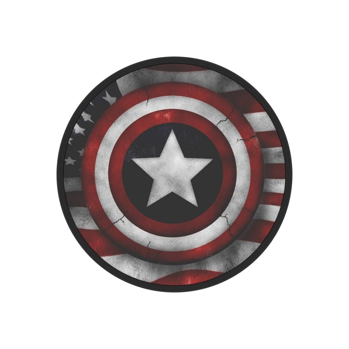 FAB POPS Magnetic Phone Grip and Stand with Built-In Magnets, American Shield