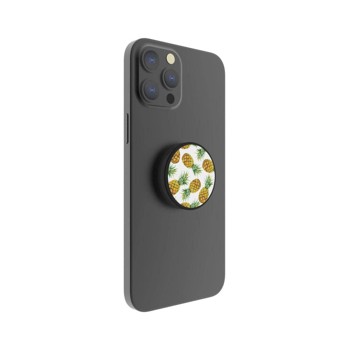 FAB POPS Magnetic Phone Grip and Stand with Built-In Magnets, Pineapple