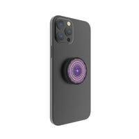 FAB POPS Magnetic Phone Grip and Stand with Built-In Magnets, Purple Mandala